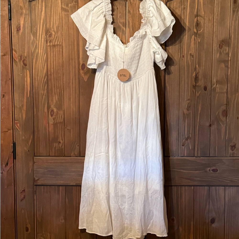 White Bibi maxi dress